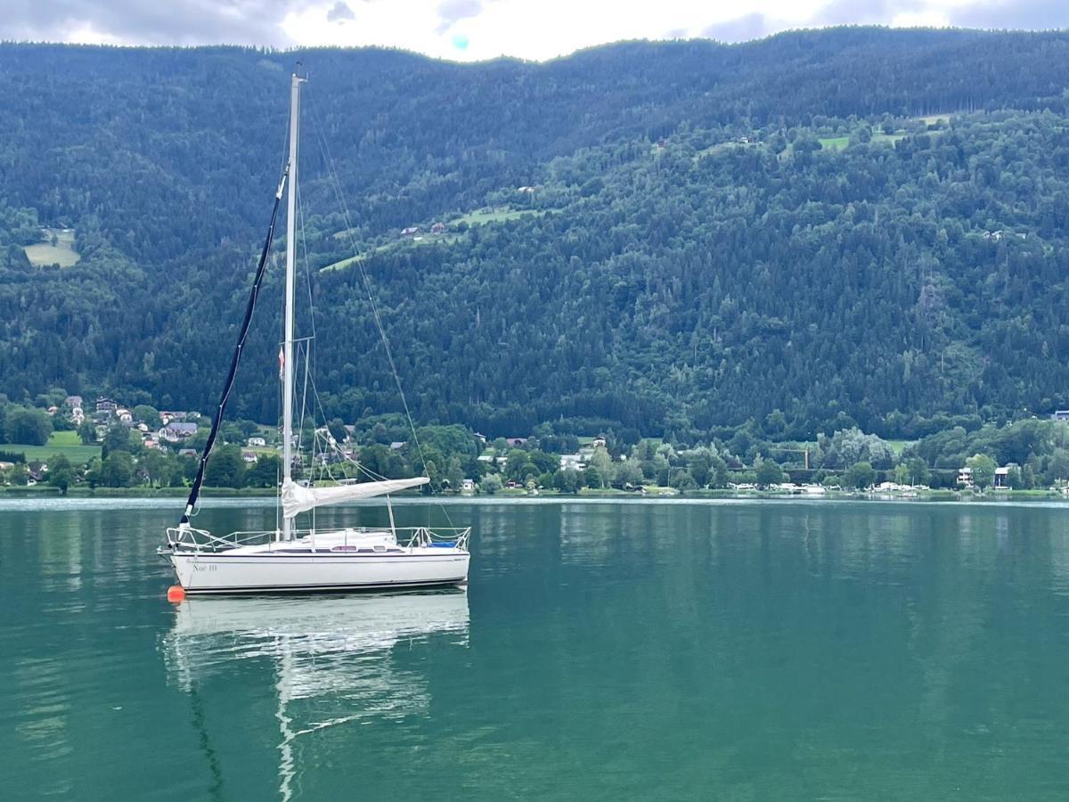 Ferienwohnung Mit Seeblick - Ossiacher See Gerlitzen Sattendorf Exteriér fotografie